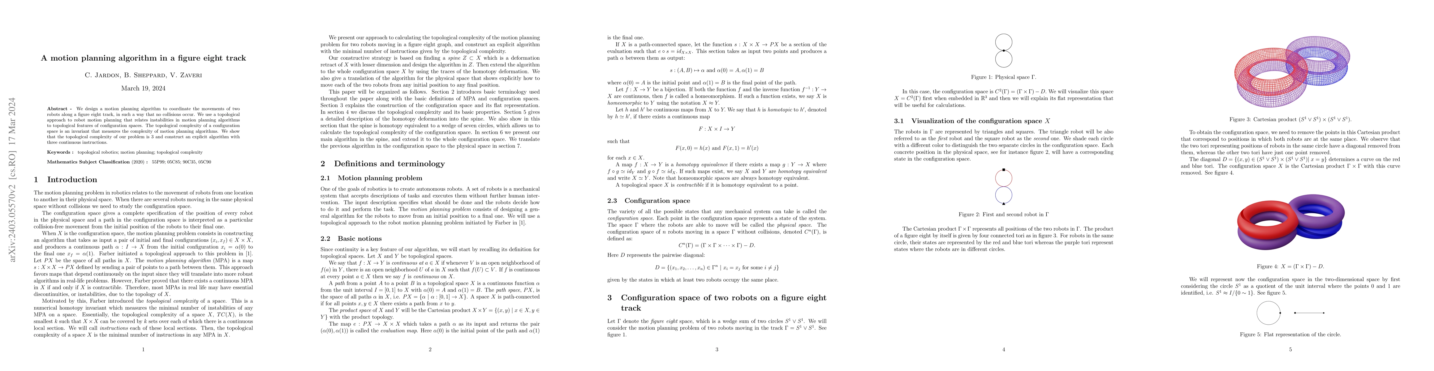 Thumbnail for A Motion Planning Algorithm in a Figure Eight Track