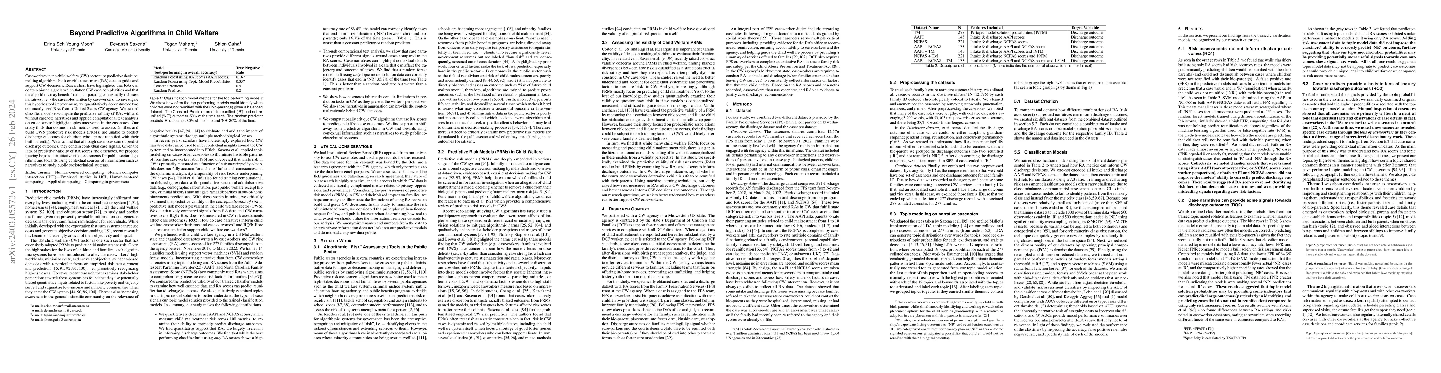 Thumbnail for Beyond Predictive Algorithms in Child Welfare
