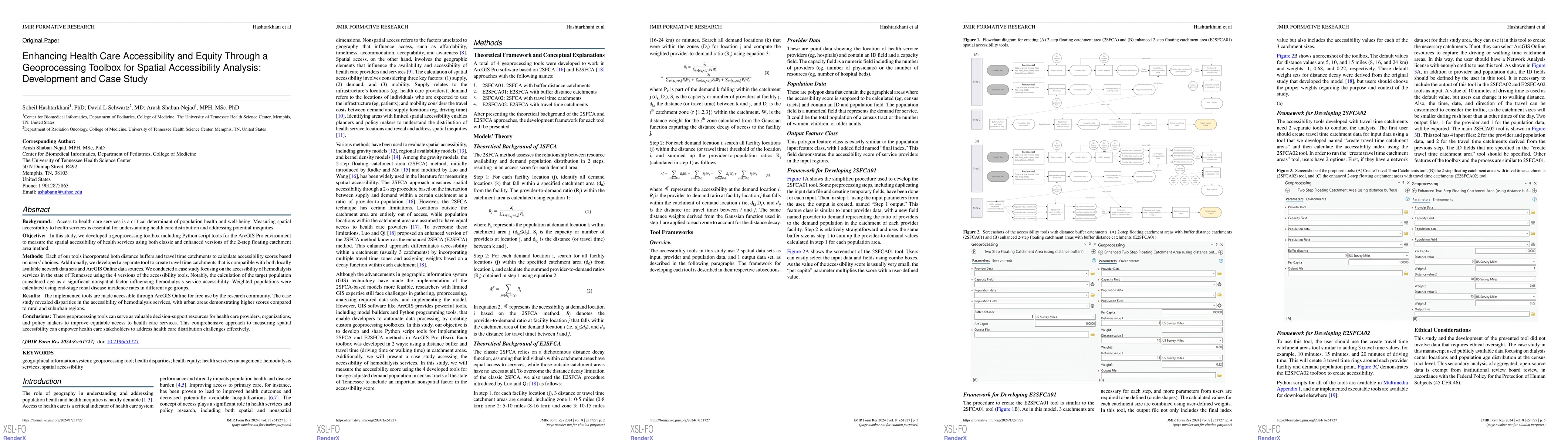 Thumbnail for Enhancing Health Care Accessibility and Equity Through a Geoprocessing
  Toolbox for Spatial Accessibility Analysis: Development and Case Study