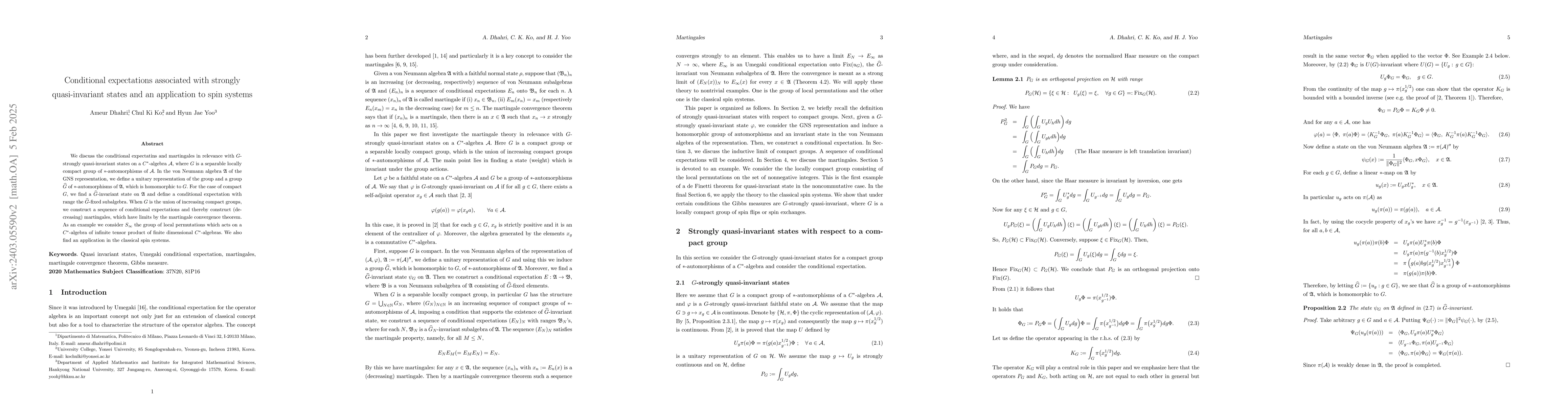 Thumbnail for Martingales associated with strongly quasi-invariant states