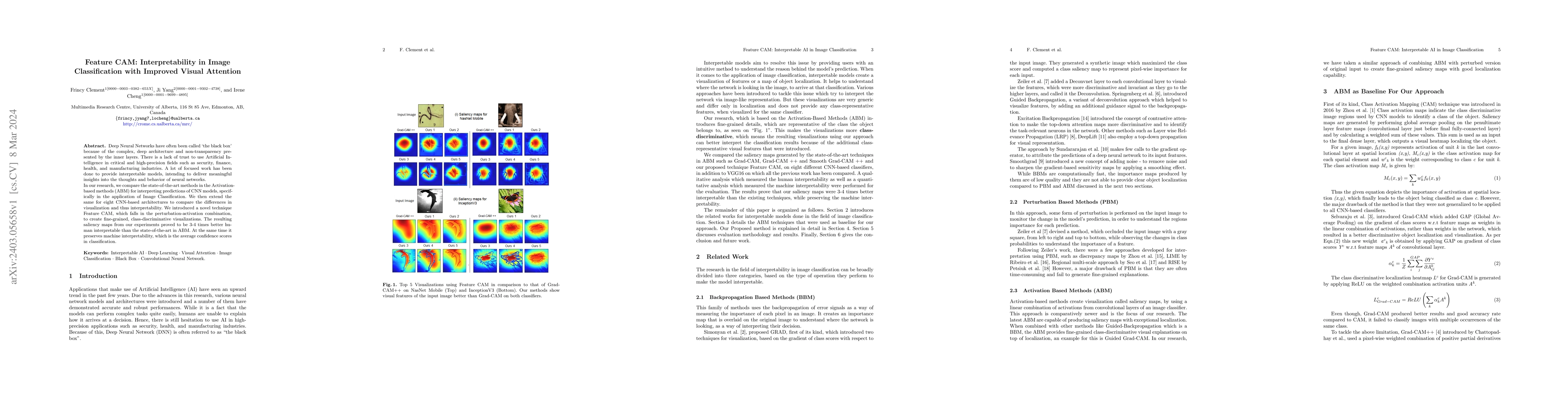 Thumbnail for Feature CAM: Interpretable AI in Image Classification