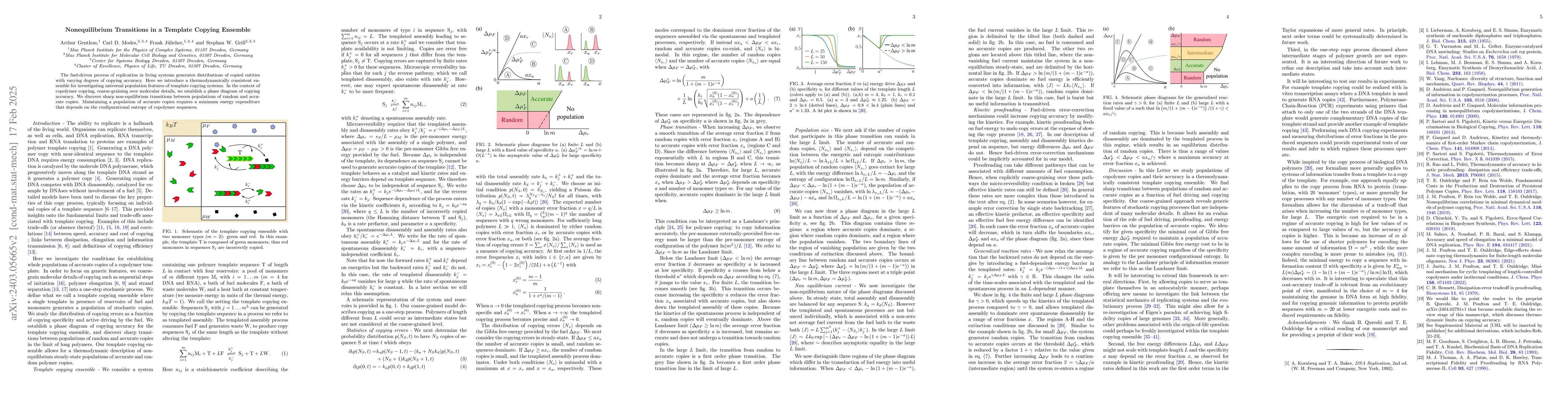 Thumbnail for Non Equilibrium Transitions in a Polymer Replication Ensemble