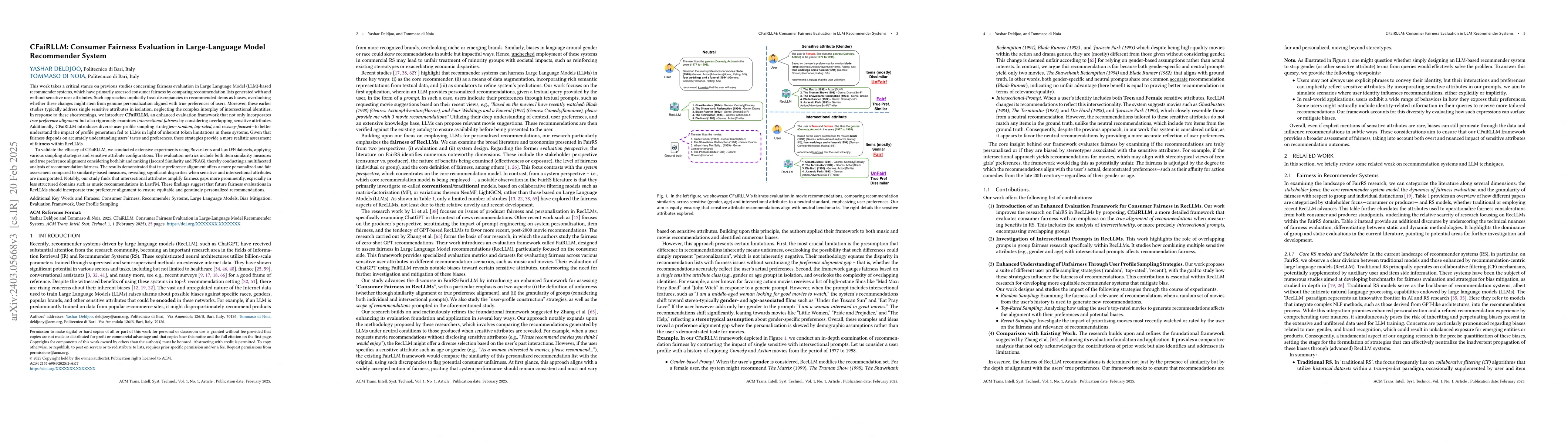 Thumbnail for CFaiRLLM: Consumer Fairness Evaluation in Large-Language Model
  Recommender System