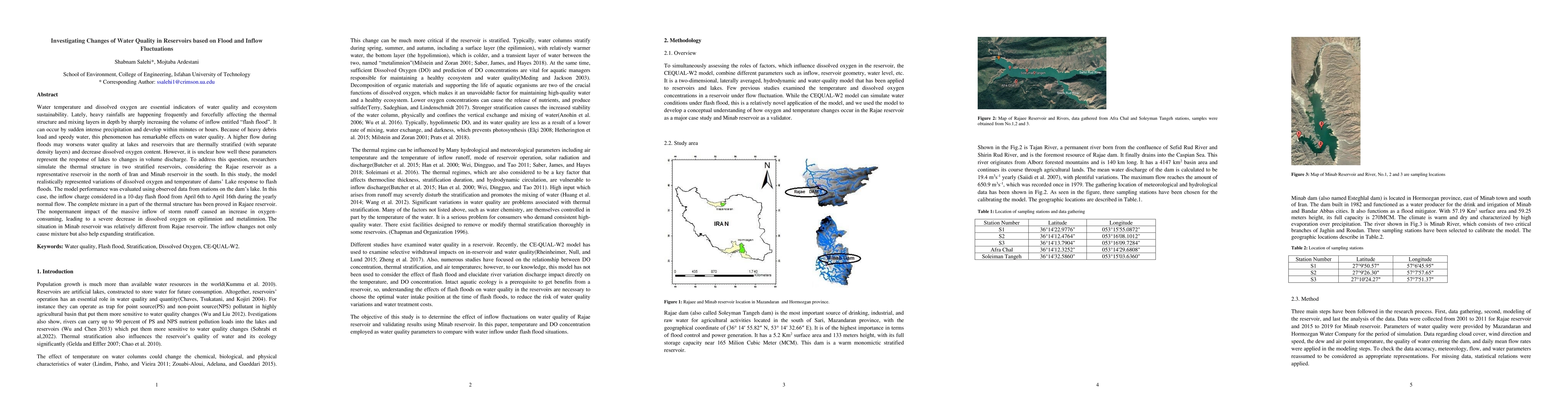 Thumbnail for Investigating Changes of Water Quality in Reservoirs based on Flood and
  Inflow Fluctuations