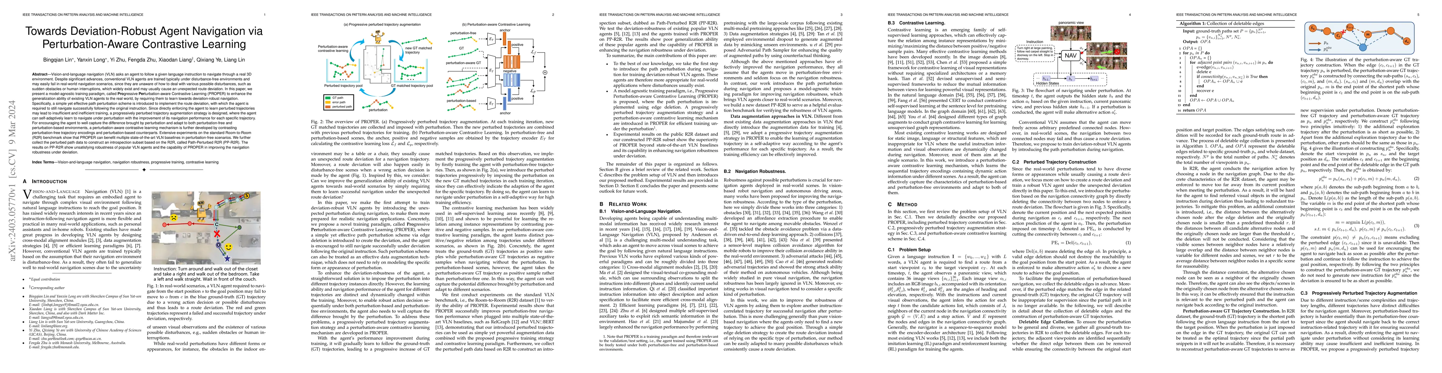 Thumbnail for Towards Deviation-Robust Agent Navigation via Perturbation-Aware
  Contrastive Learning