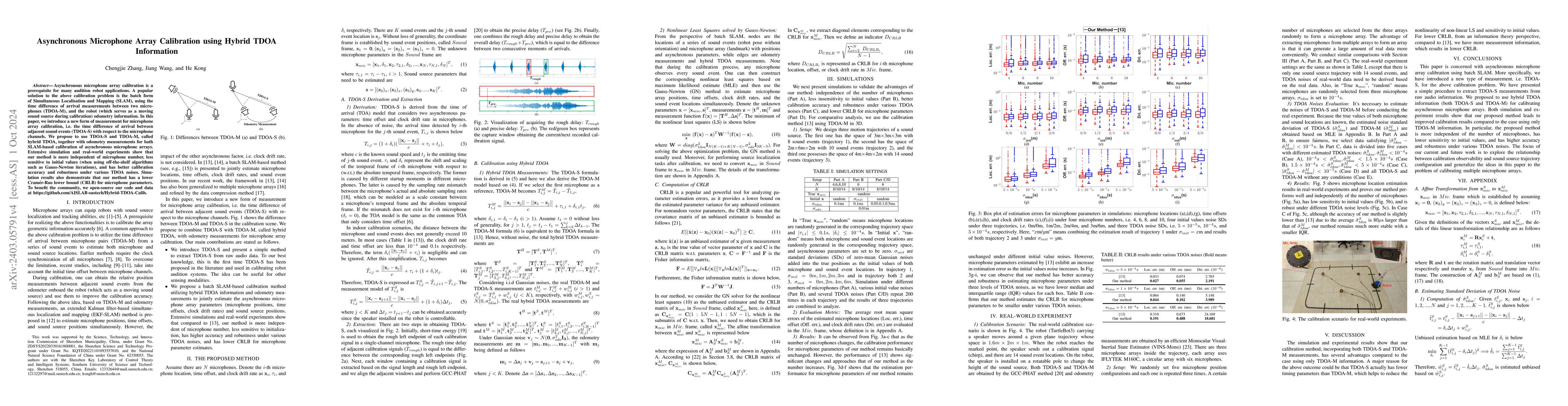 Thumbnail for Asynchronous Microphone Array Calibration using Hybrid TDOA Information