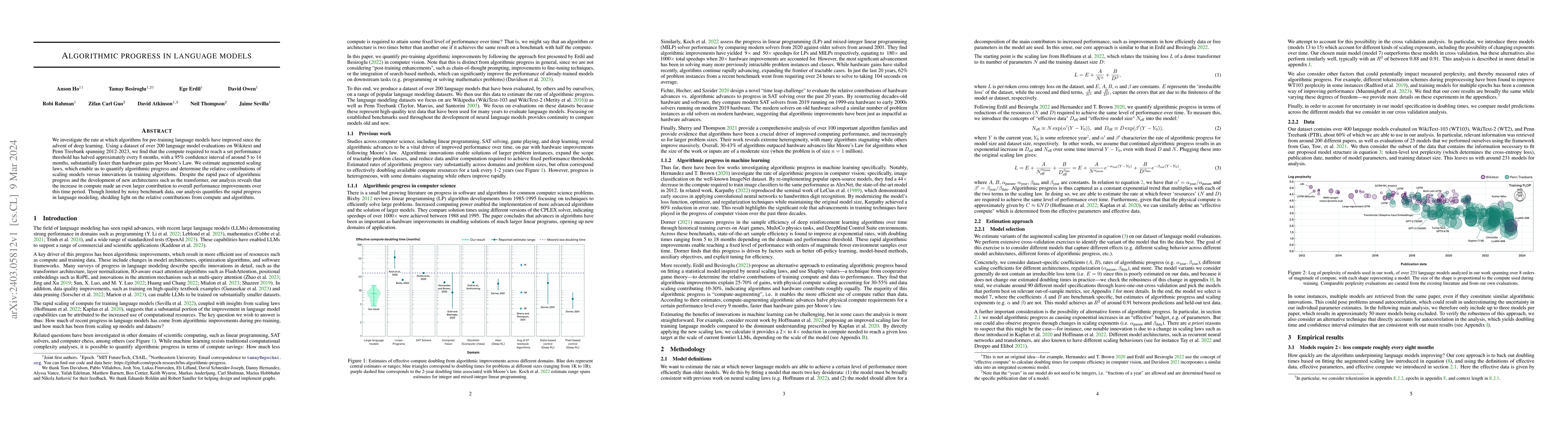 Thumbnail for Algorithmic progress in language models