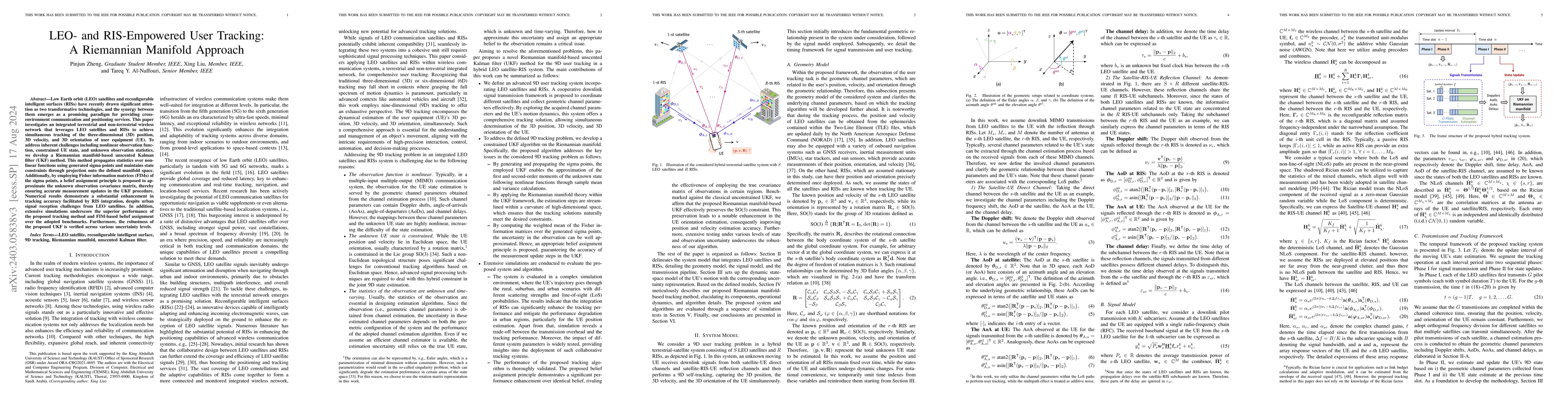 Thumbnail for LEO- and RIS-Empowered User Tracking: A Riemannian Manifold Approach