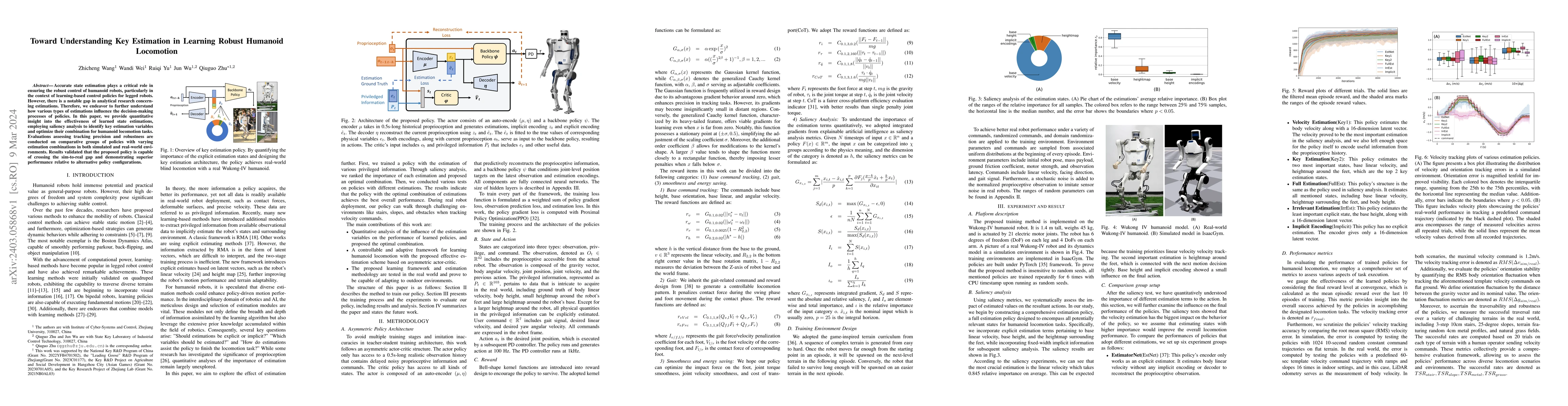 Thumbnail for Toward Understanding Key Estimation in Learning Robust Humanoid
  Locomotion