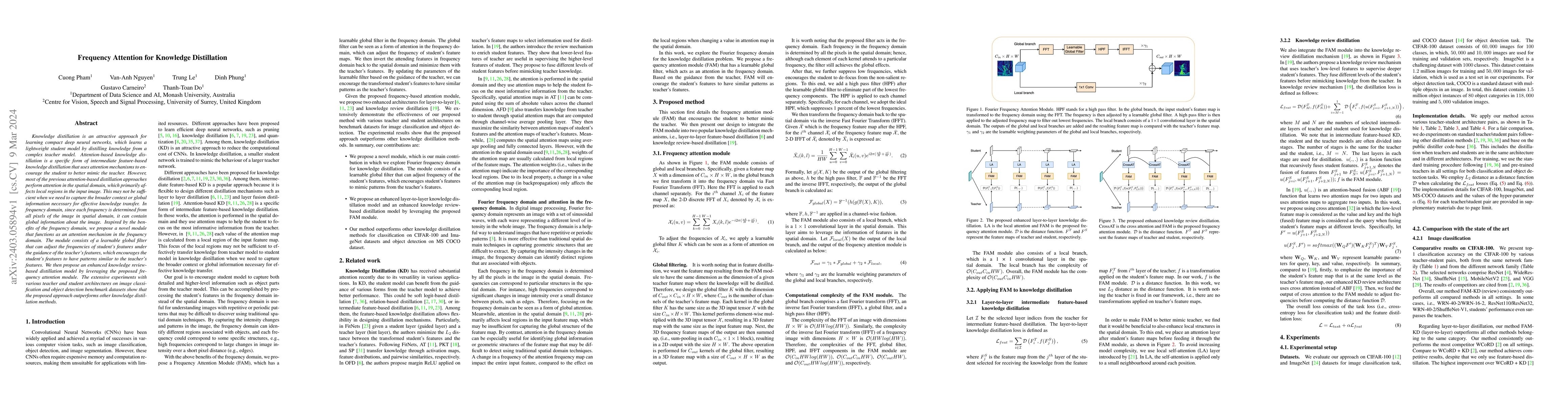 Thumbnail for Frequency Attention for Knowledge Distillation