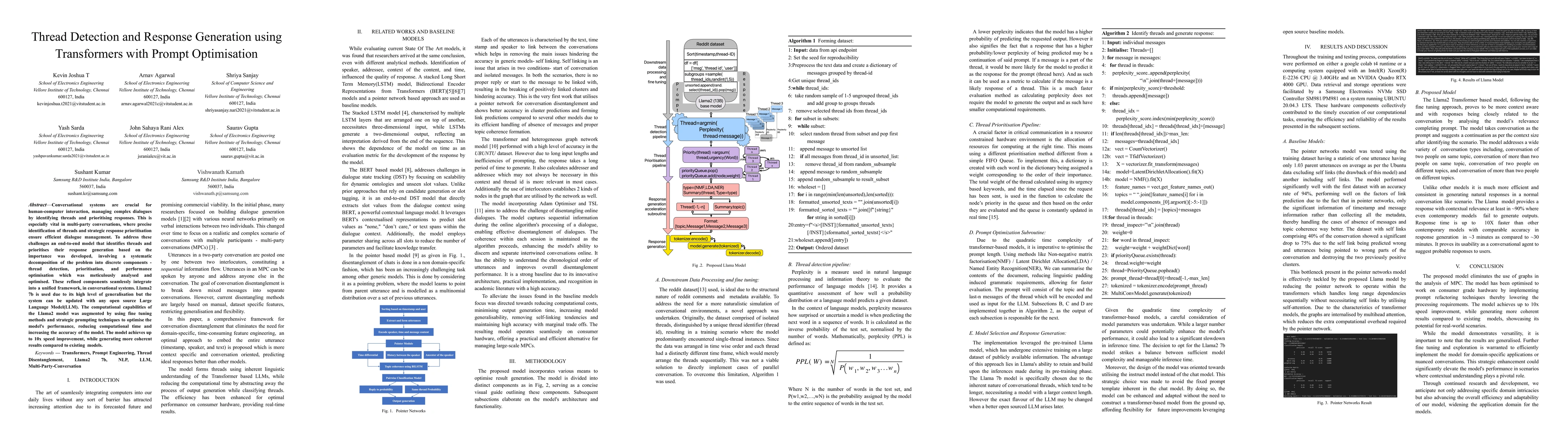 Thumbnail for Thread Detection and Response Generation using Transformers with Prompt
  Optimisation
