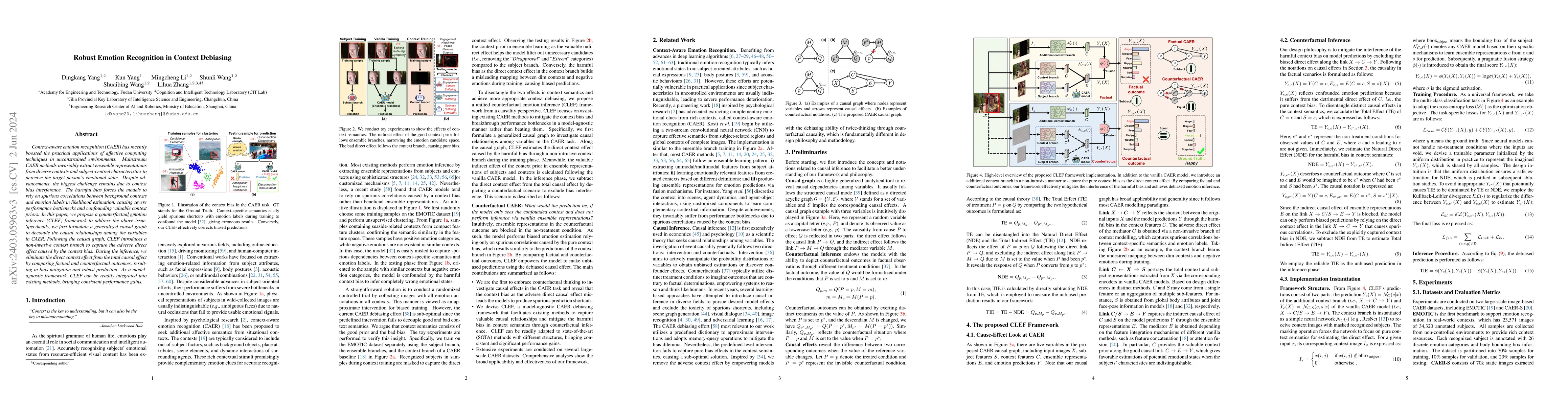 Thumbnail for Robust Emotion Recognition in Context Debiasing