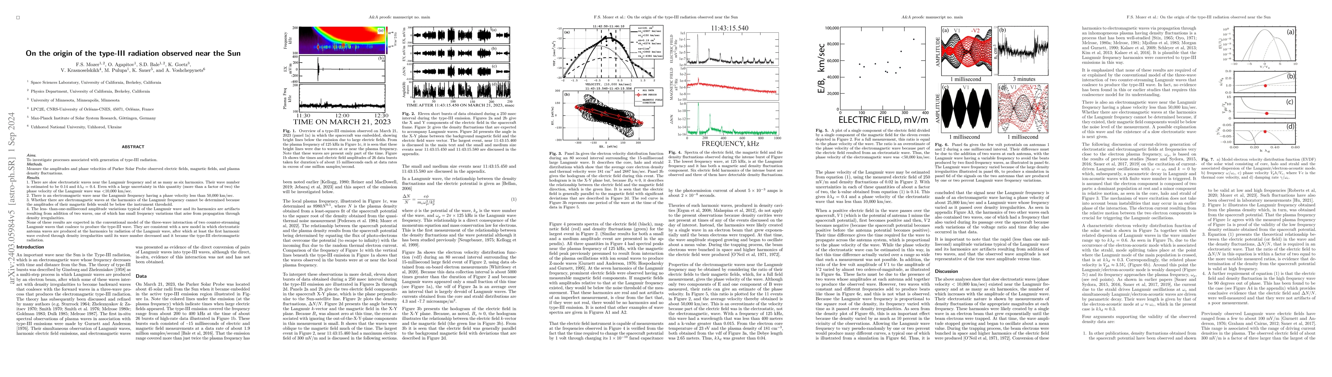 Thumbnail for On the origin of the type-III radiation observed near the Sun