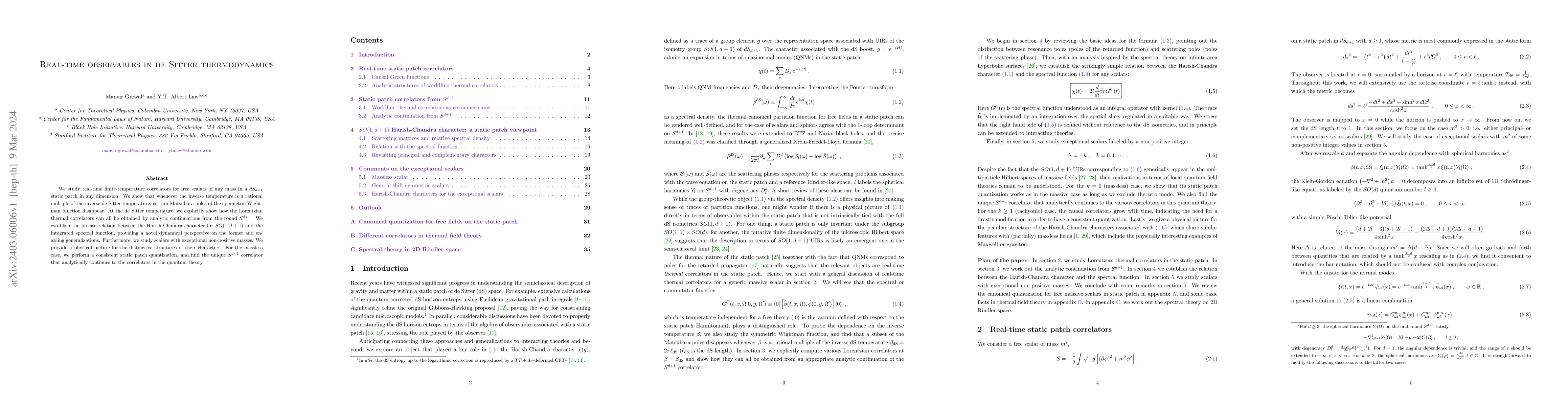 Thumbnail for Real-time observables in de Sitter thermodynamics