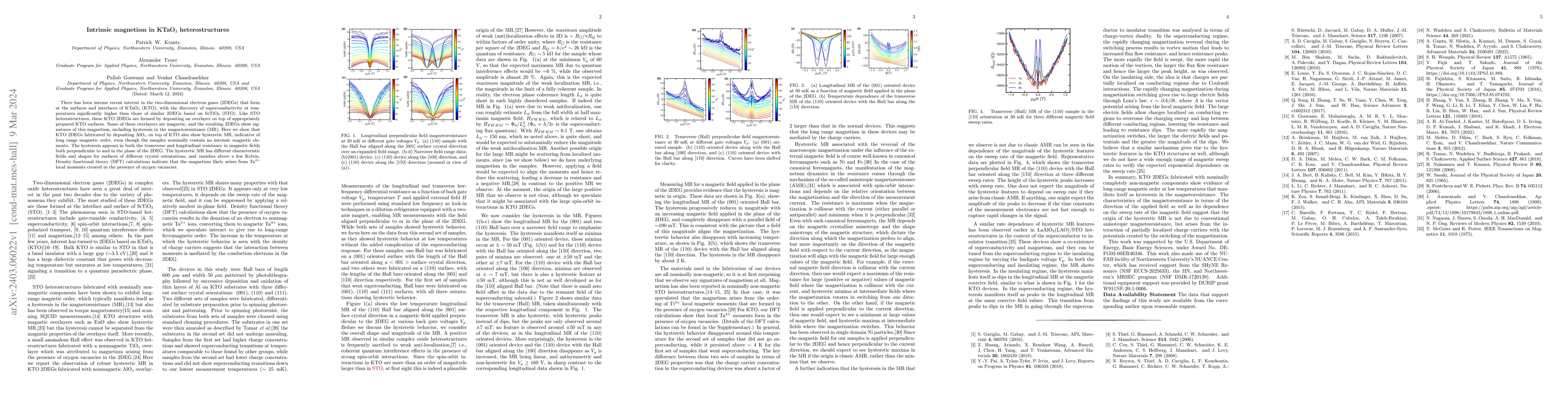Thumbnail for Intrinsic magnetism in KTaO$_3$ heterostructures
