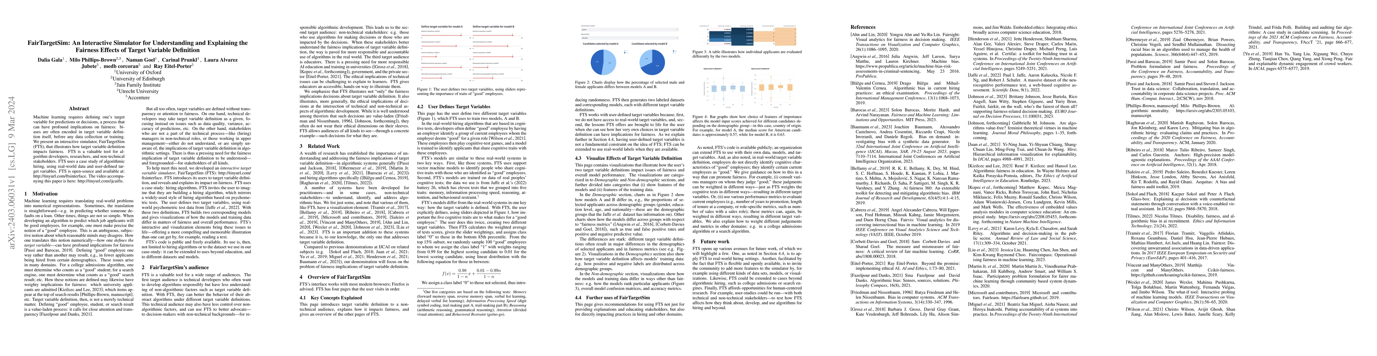 Thumbnail for FairTargetSim: An Interactive Simulator for Understanding and Explaining
  the Fairness Effects of Target Variable Definition