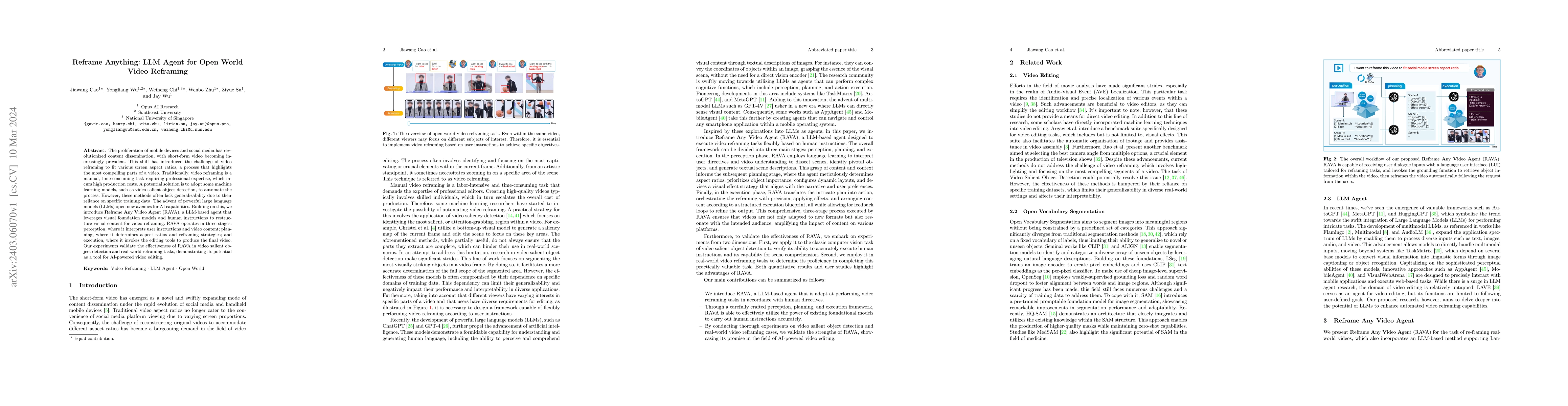 Thumbnail for Reframe Anything: LLM Agent for Open World Video Reframing