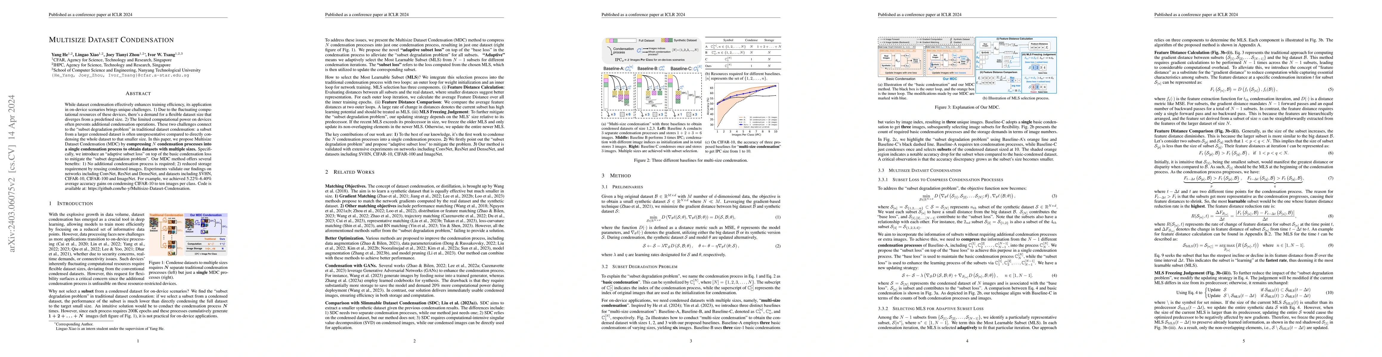 Thumbnail for Multisize Dataset Condensation
