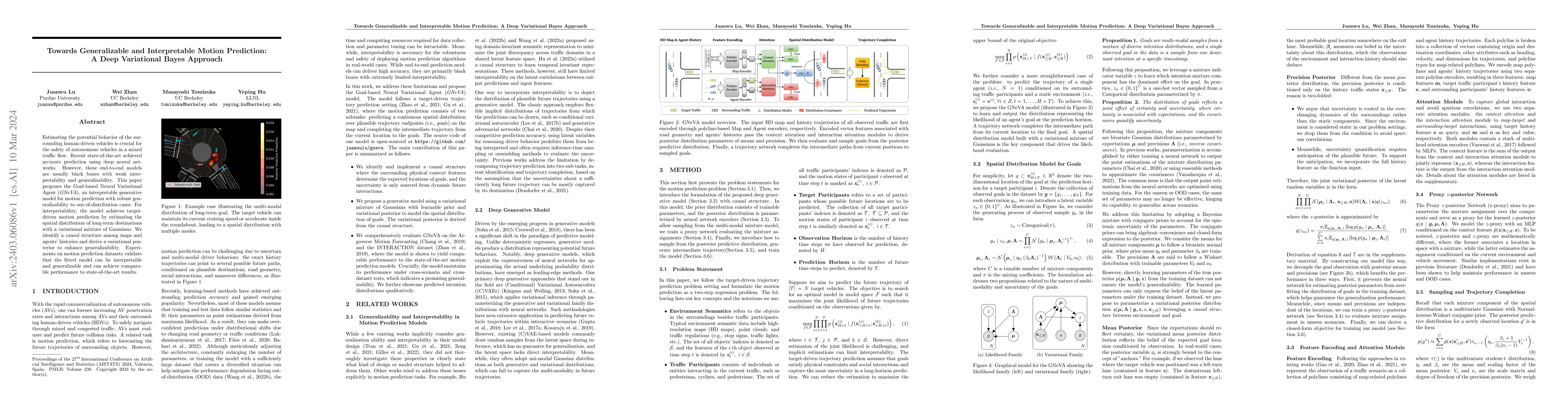 Thumbnail for Towards Generalizable and Interpretable Motion Prediction: A Deep
  Variational Bayes Approach