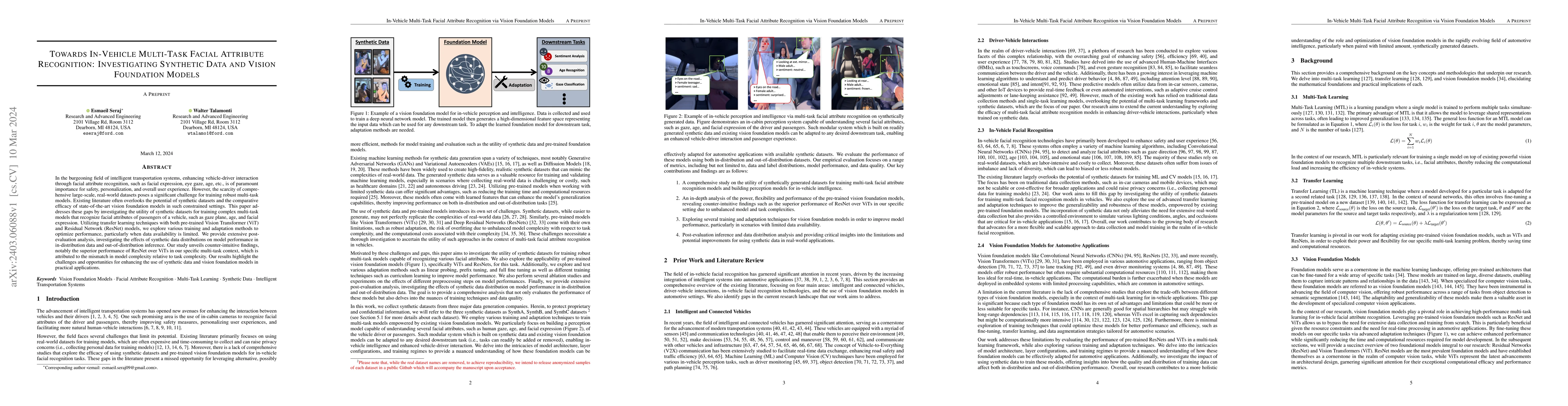 Thumbnail for Towards In-Vehicle Multi-Task Facial Attribute Recognition:
  Investigating Synthetic Data and Vision Foundation Models