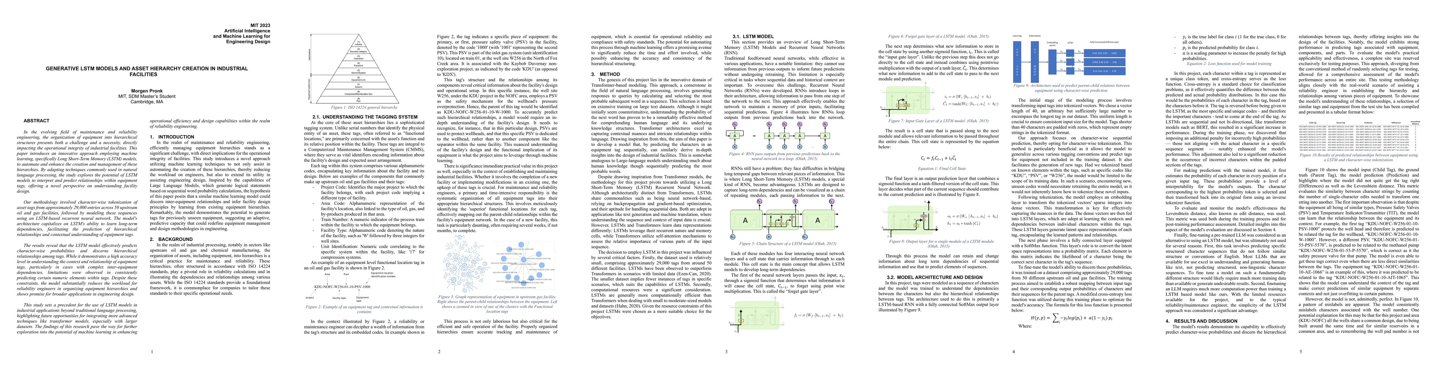 Thumbnail for Generative LSTM Models and Asset Hierarchy Creation in Industrial
  Facilities