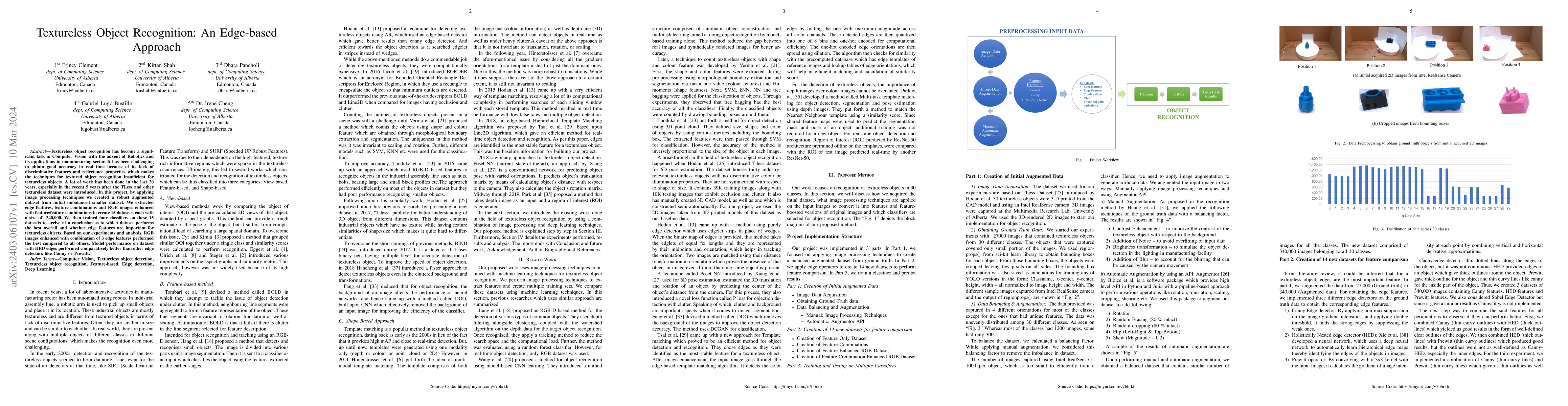 Thumbnail for Textureless Object Recognition: An Edge-based Approach
