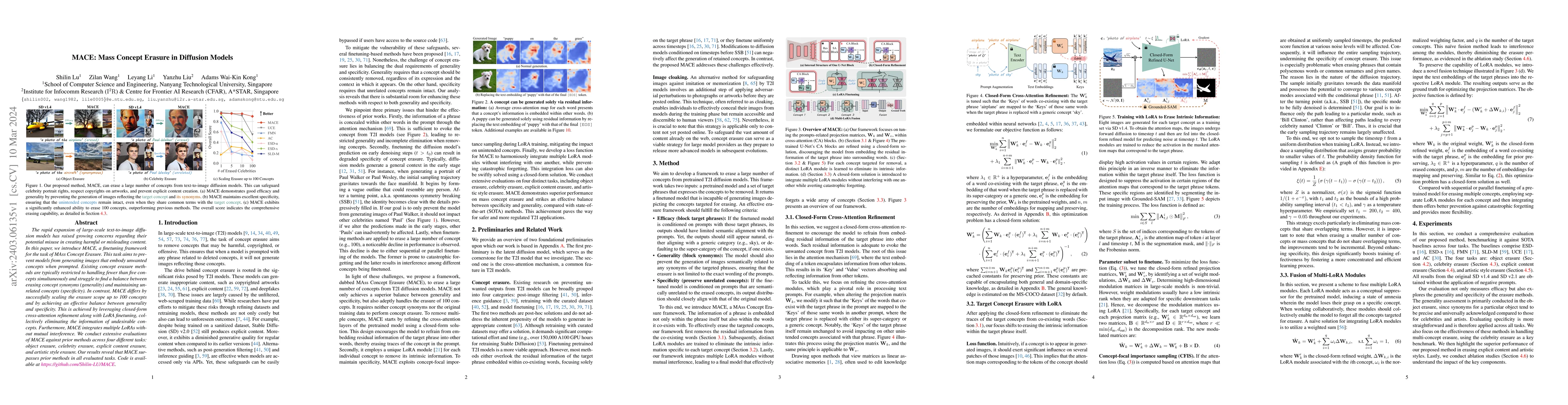 Thumbnail for MACE: Mass Concept Erasure in Diffusion Models