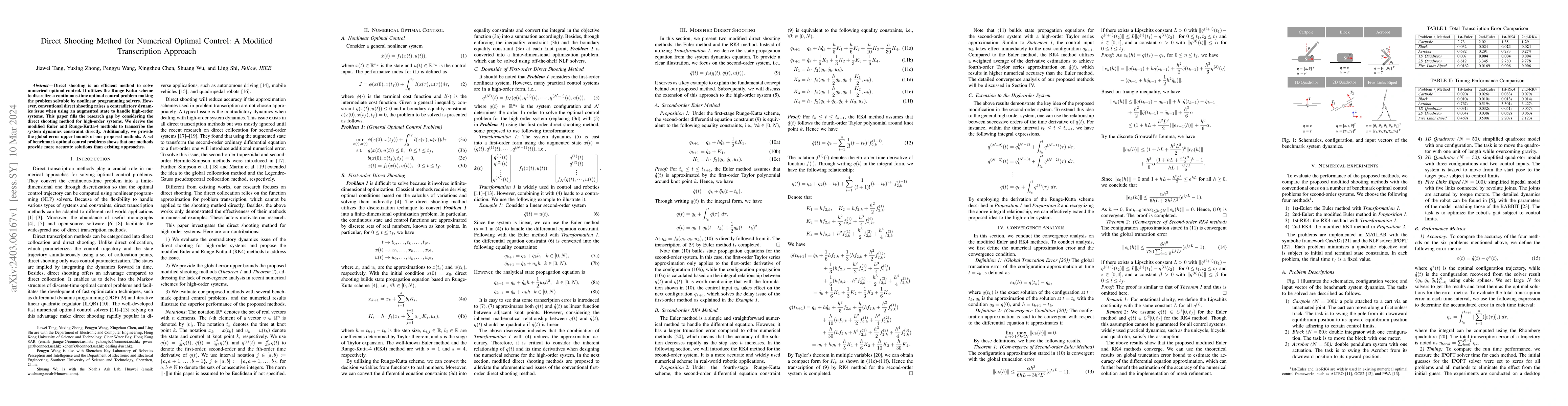 Thumbnail for Direct Shooting Method for Numerical Optimal Control: A Modified
  Transcription Approach