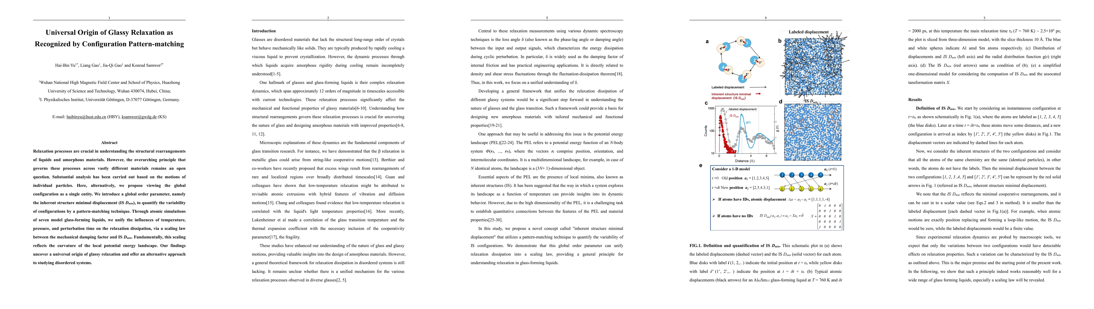 Thumbnail for Universal Origin of Glassy Relaxation as Recognized by Configuration
  Pattern-matching