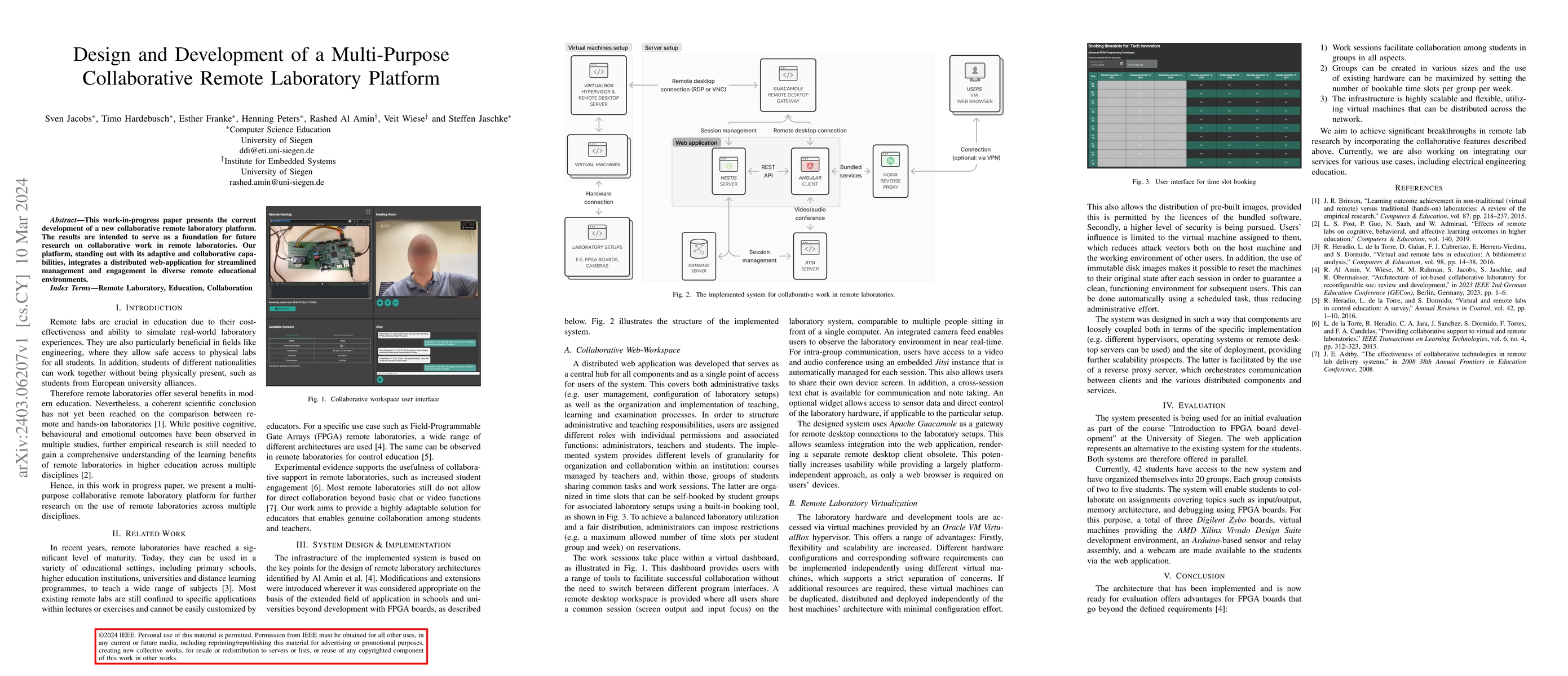 Thumbnail for Design and Development of a Multi-Purpose Collaborative Remote
  Laboratory Platform