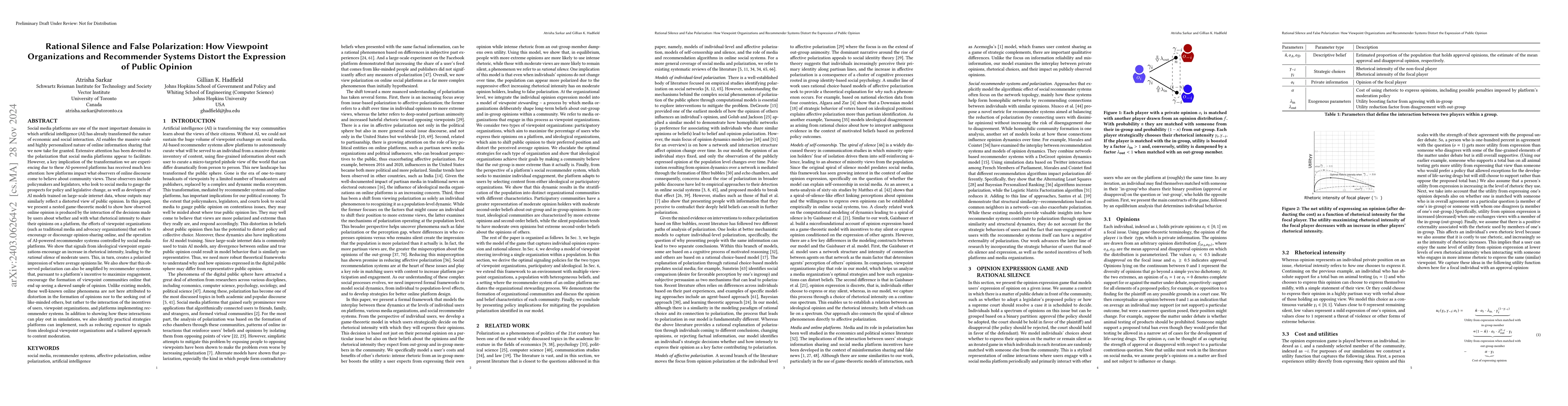Thumbnail for Dynamics of Polarization Under Normative Institutions and Opinion
  Expression Stewarding