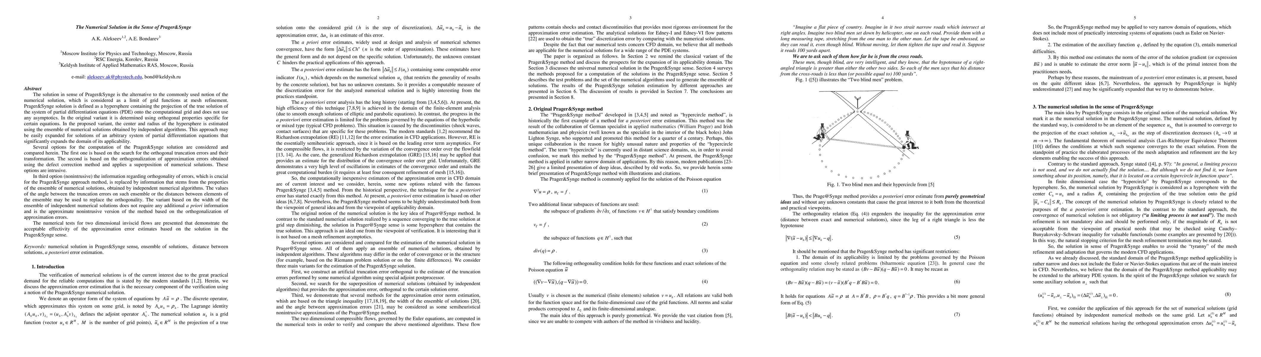 Thumbnail for The Numerical Solution in the Sense of Prager&Synge