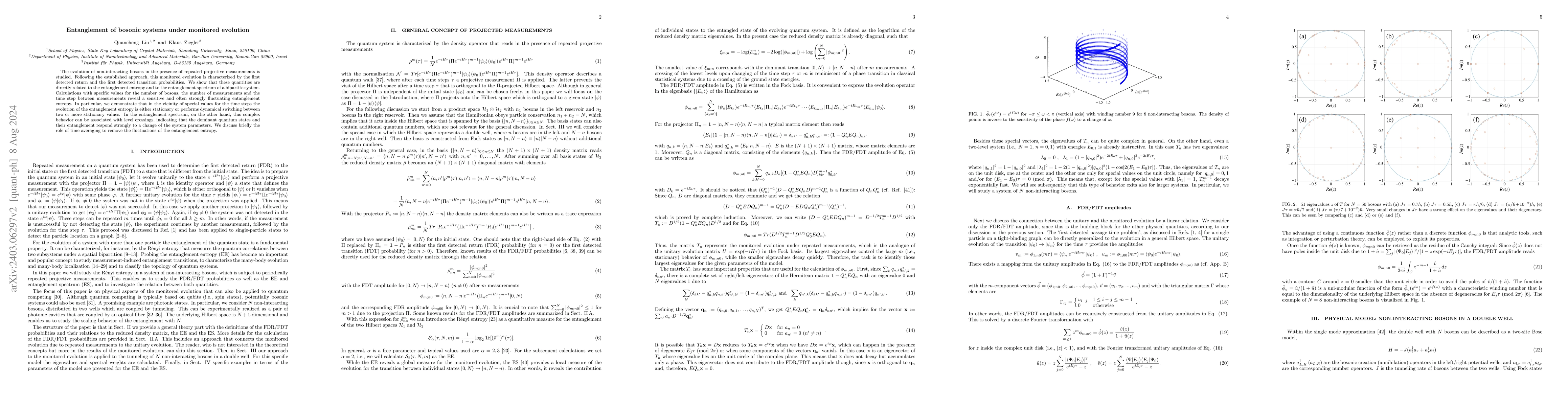 Thumbnail for Entanglement of bosonic systems under monitored evolution