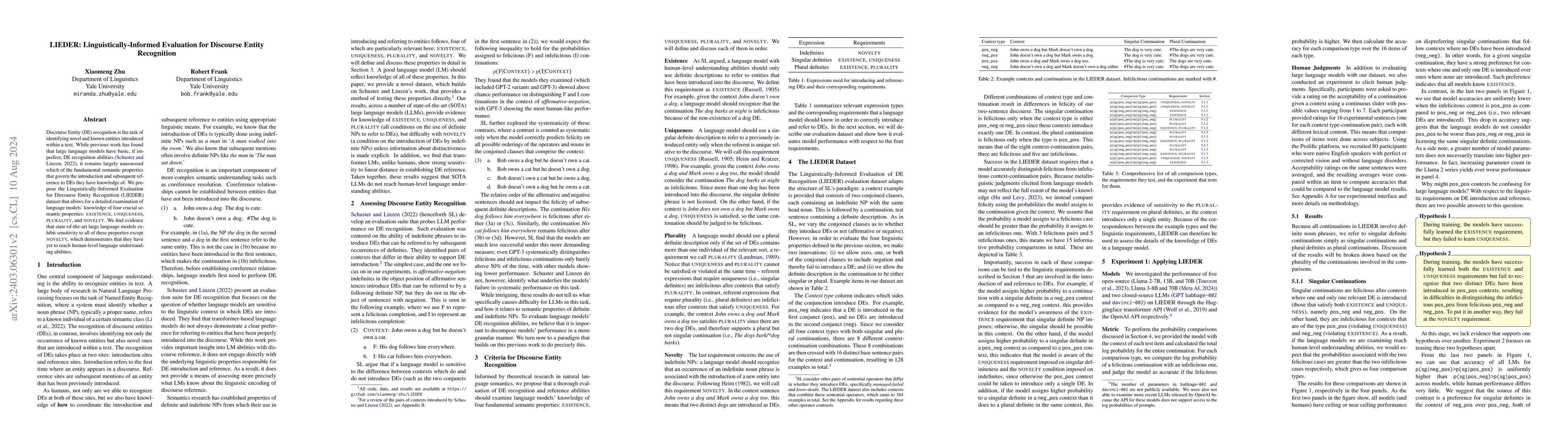 Thumbnail for LIEDER: Linguistically-Informed Evaluation for Discourse Entity
  Recognition