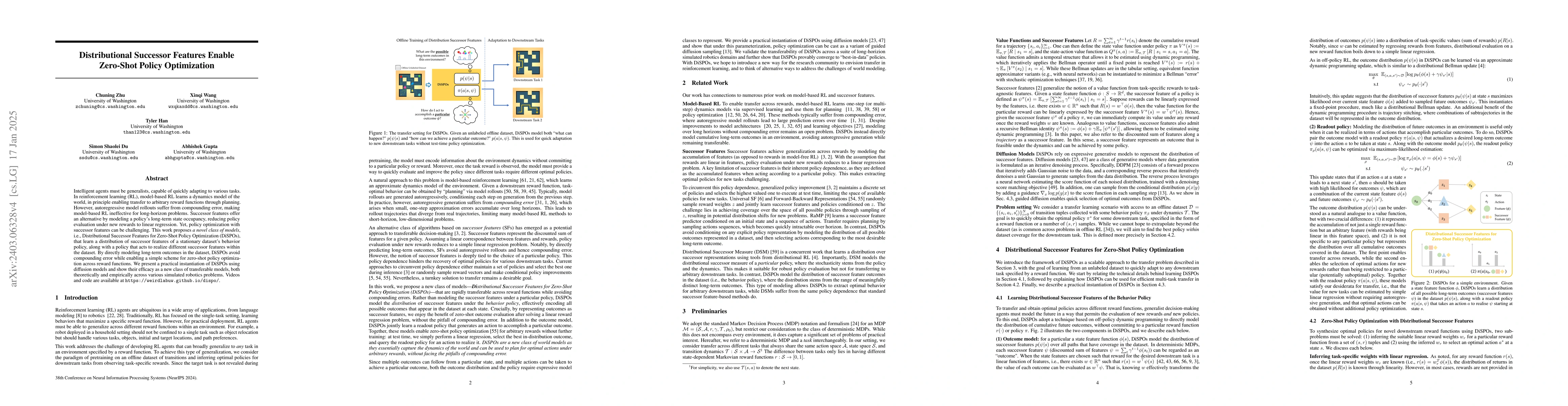 Thumbnail for Transferable Reinforcement Learning via Generalized Occupancy Models