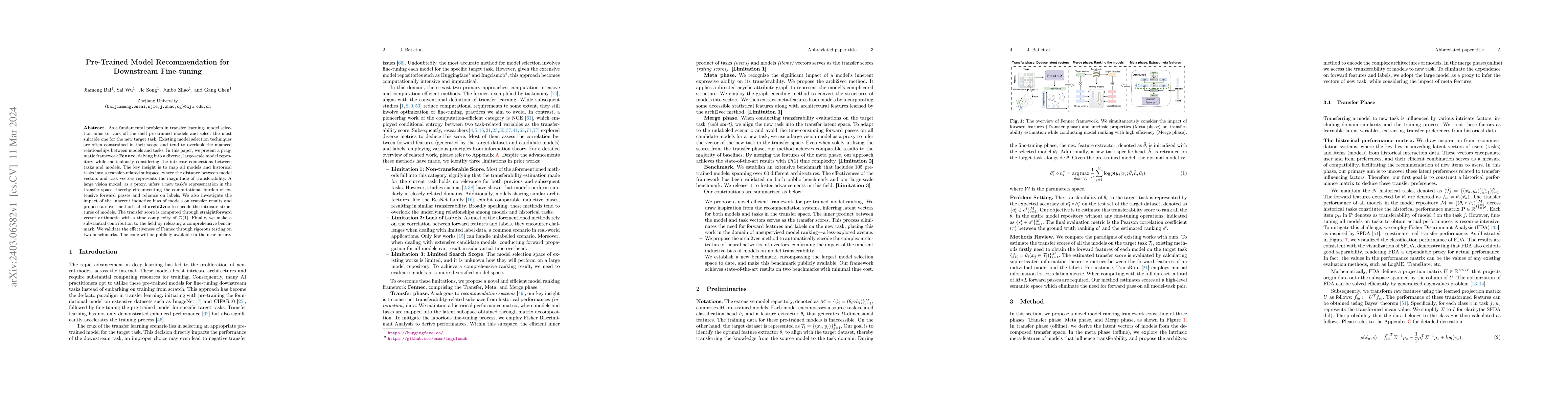 Thumbnail for Pre-Trained Model Recommendation for Downstream Fine-tuning