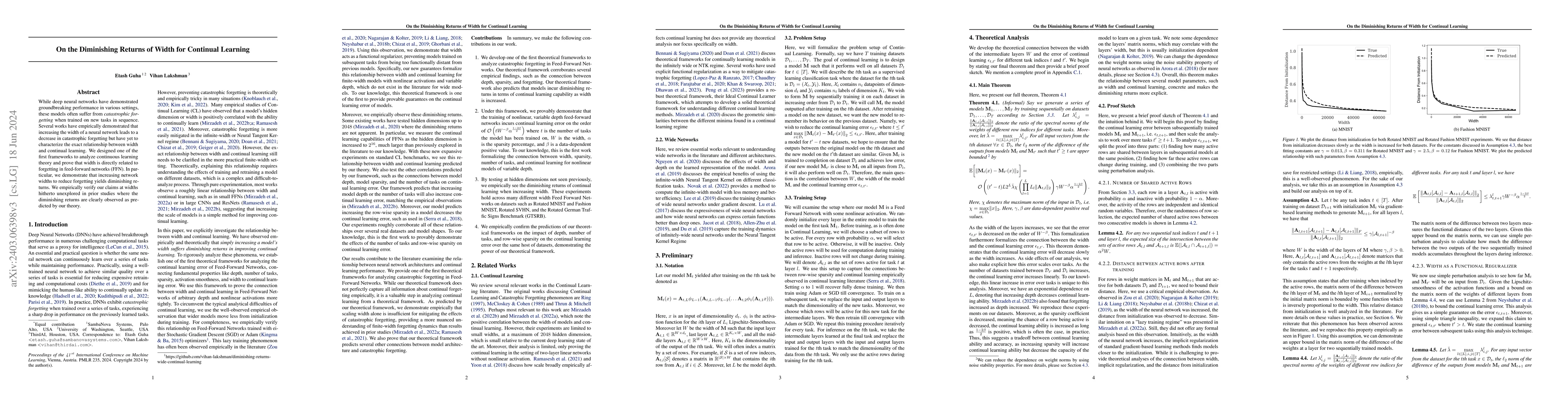 Thumbnail for On the Diminishing Returns of Width for Continual Learning