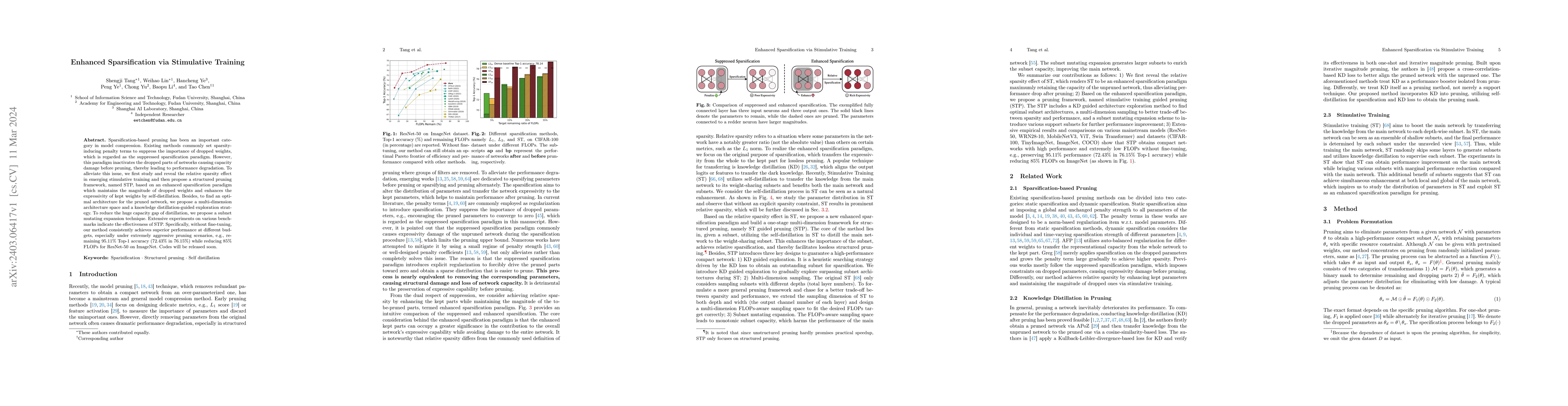 Thumbnail for Enhanced Sparsification via Stimulative Training