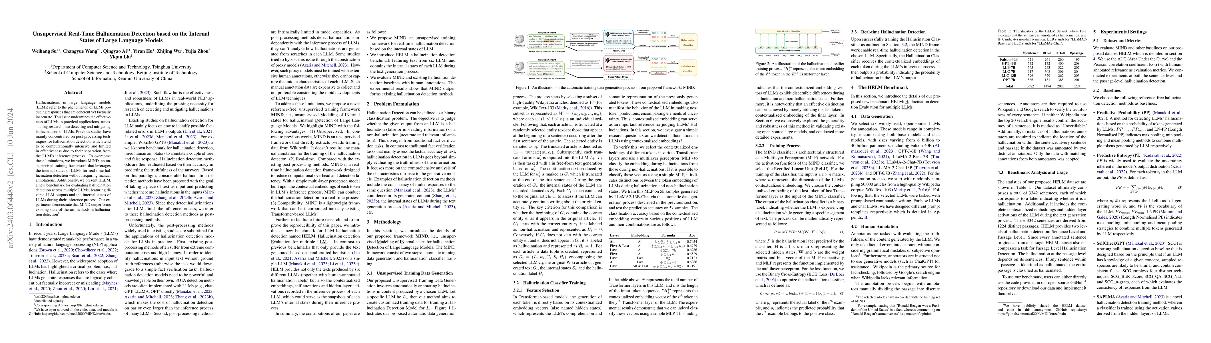 Thumbnail for Unsupervised Real-Time Hallucination Detection based on the Internal
  States of Large Language Models