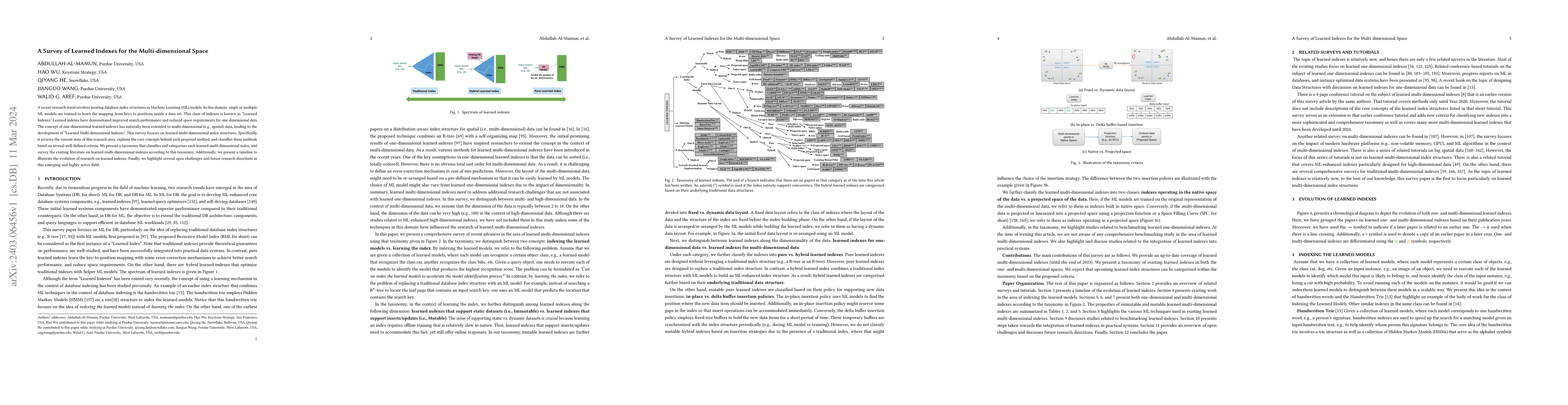 Thumbnail for A Survey of Learned Indexes for the Multi-dimensional Space