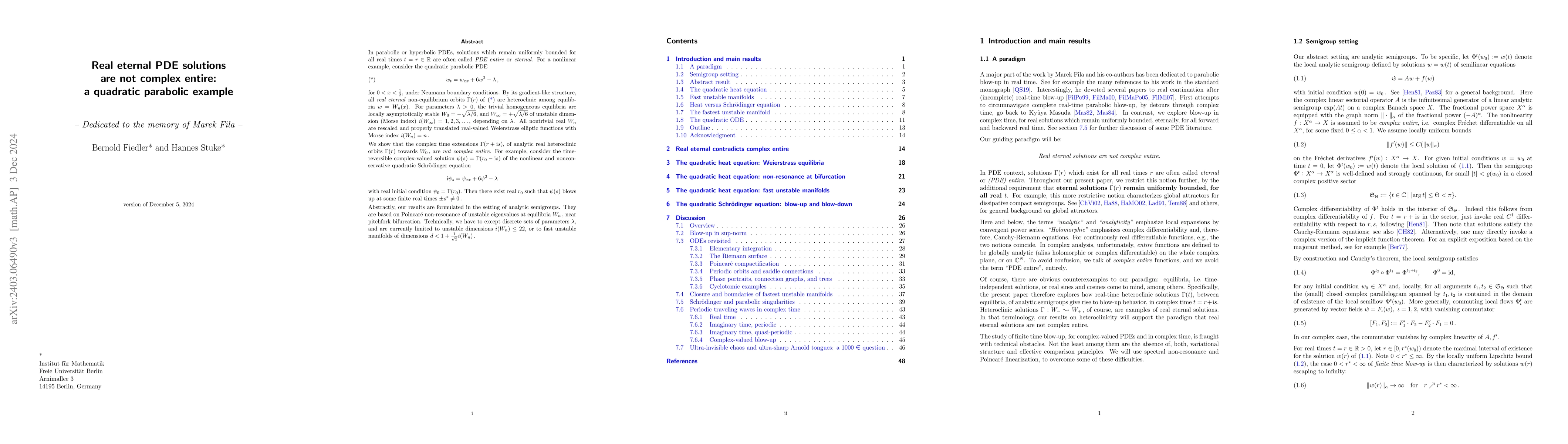 Thumbnail for Real eternal PDE solutions are not complex entire: a quadratic parabolic
  example
