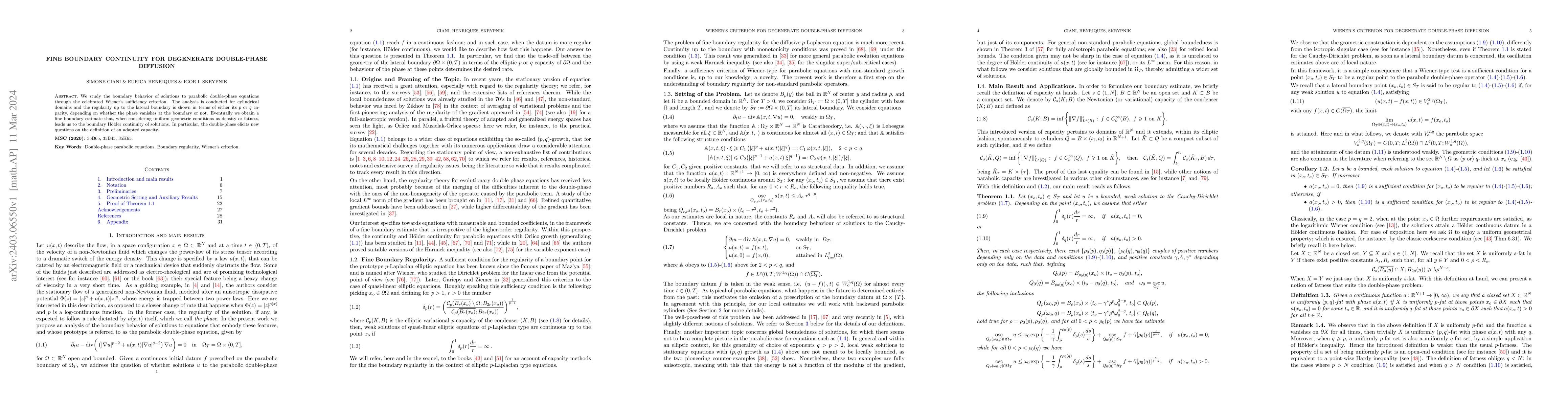 Thumbnail for Fine boundary continuity for degenerate double-phase diffusion