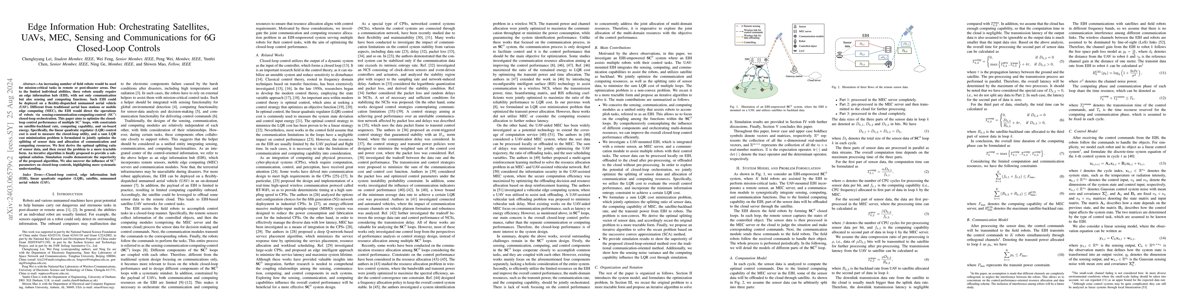 Thumbnail for Edge Information Hub: Orchestrating Satellites, UAVs, MEC, Sensing and
  Communications for 6G Closed-Loop Controls