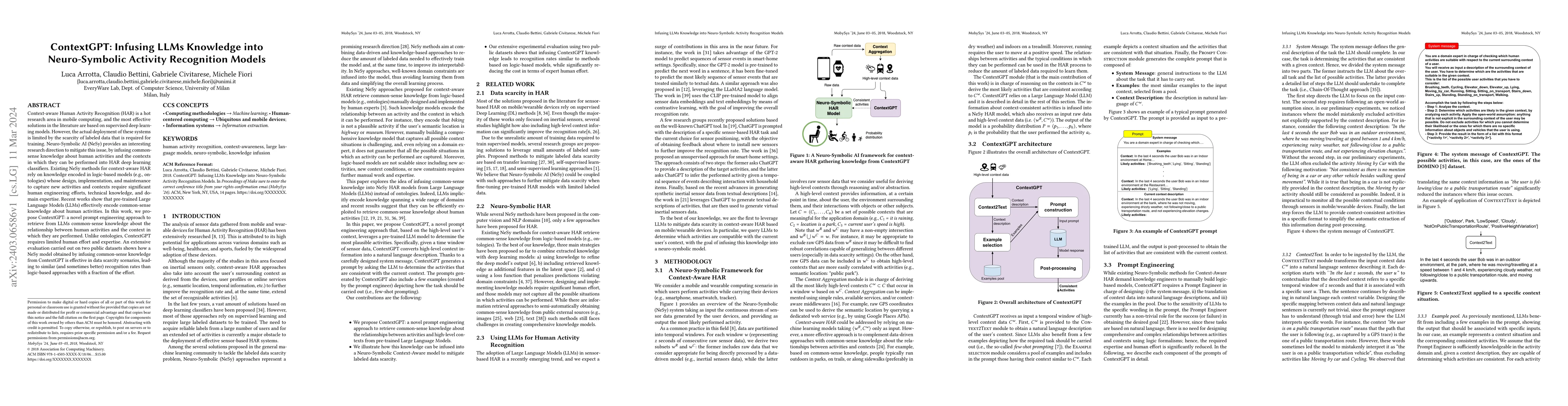 Thumbnail for ContextGPT: Infusing LLMs Knowledge into Neuro-Symbolic Activity
  Recognition Models