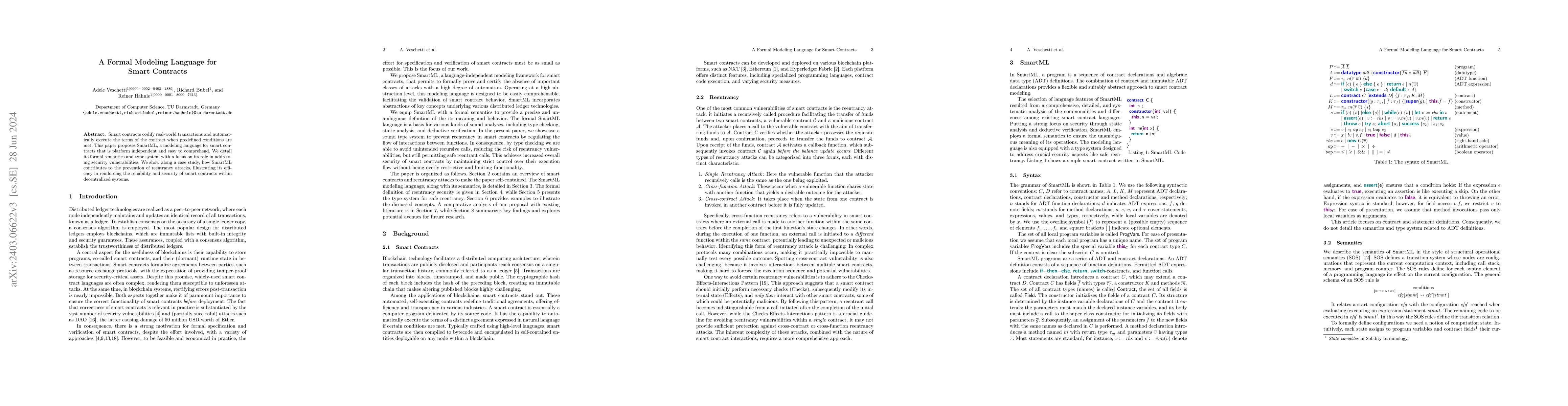 Thumbnail for SmartML: Towards a Modeling Language for Smart Contracts