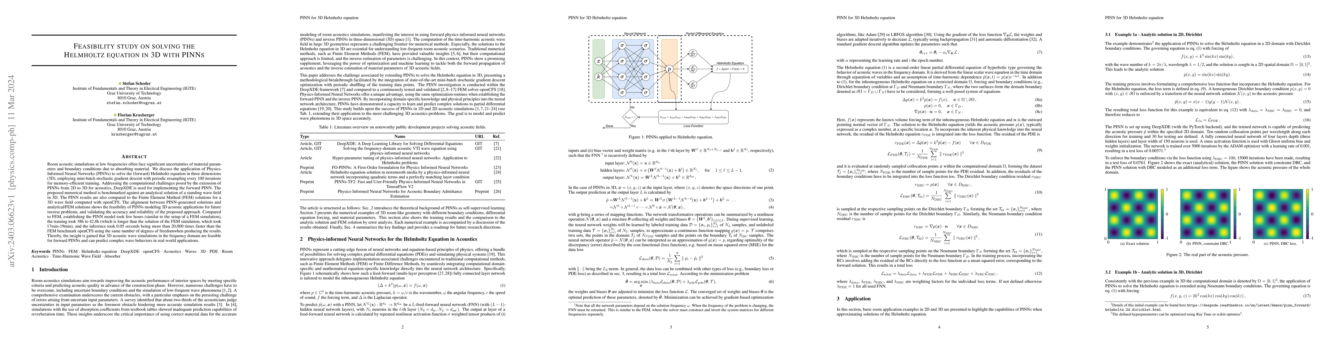 Thumbnail for Feasibility study on solving the Helmholtz equation in 3D with PINNs