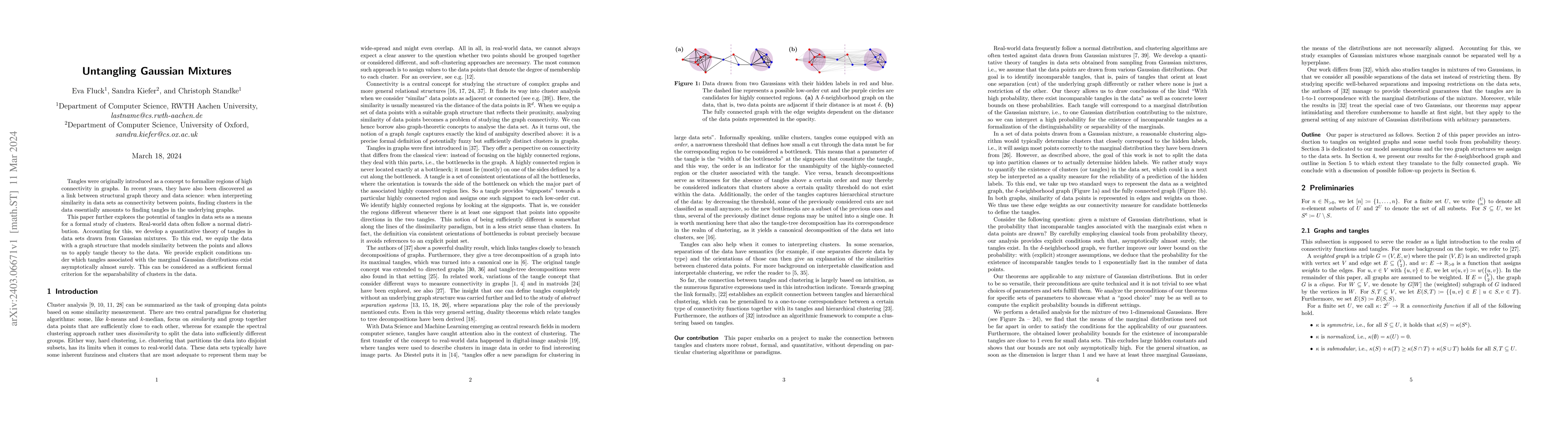 Thumbnail for Untangling Gaussian Mixtures