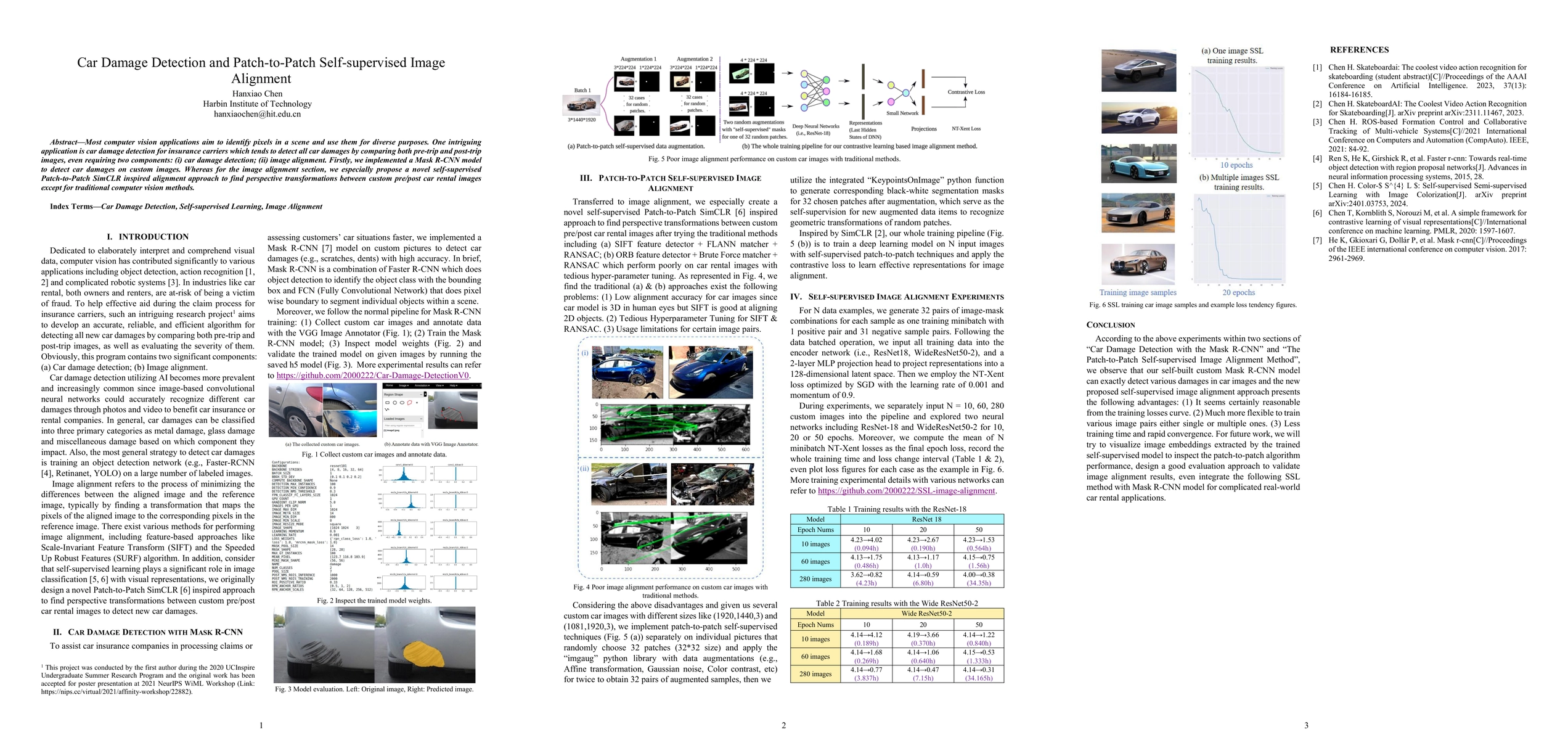 Thumbnail for Car Damage Detection and Patch-to-Patch Self-supervised Image Alignment