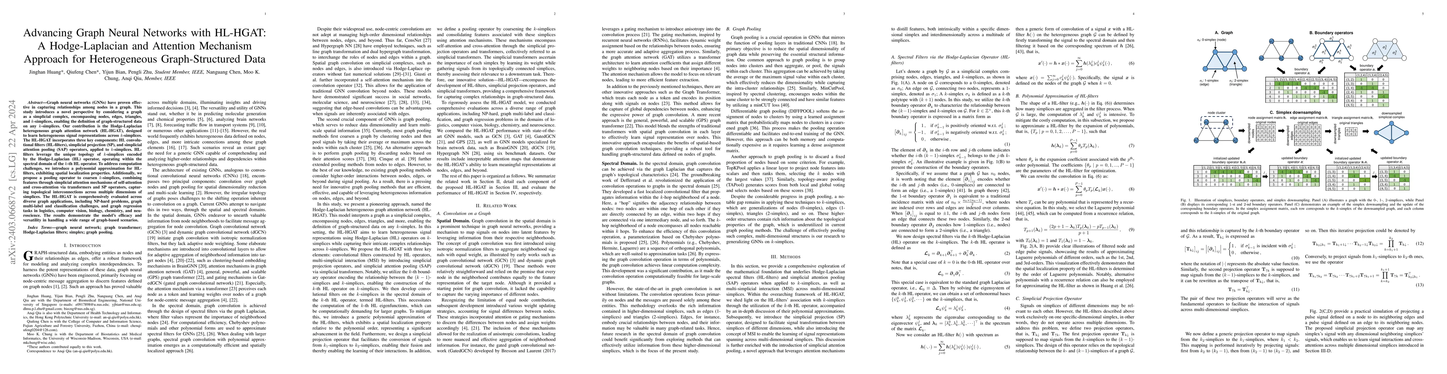 Thumbnail for Advancing Graph Neural Networks with HL-HGAT: A Hodge-Laplacian and
  Attention Mechanism Approach for Heterogeneous Graph-Structured Data