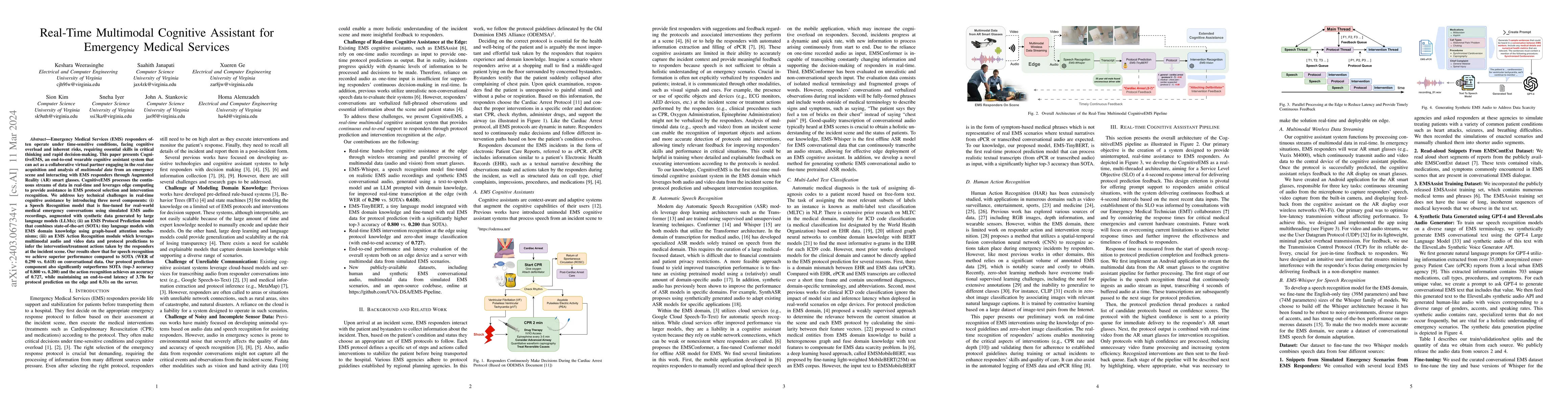 Thumbnail for Real-Time Multimodal Cognitive Assistant for Emergency Medical Services